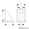 Desenho Técnico Cantoneira para Perfil de Alumínio 30x30