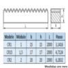 Desenho Técnico Cremalheira Dente Reto